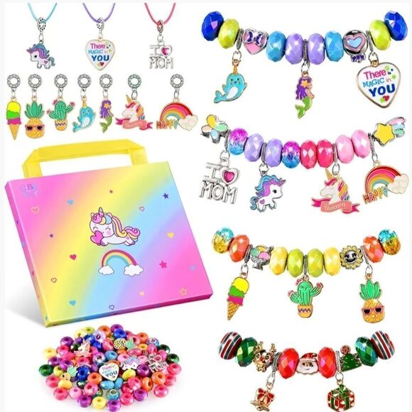 Girls Charm Making Bracelet Kit - Picture 1 of 5